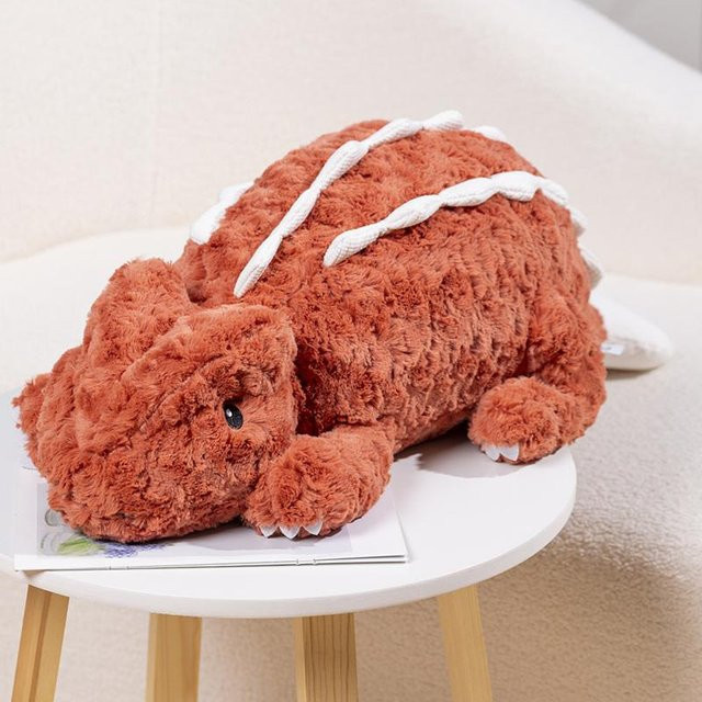 BC Pet Supplies Ankylosaurus Plüschtier, Dinosaurier, Orange, 90cm - Bild 1