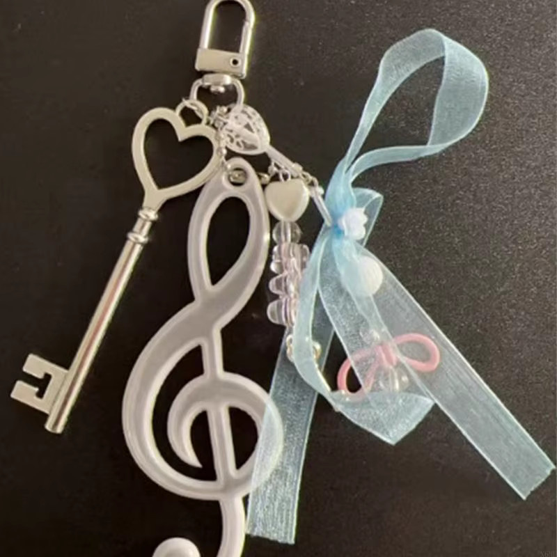 JAVRICK Schlüsselanhänger Musiknoten-Schlüssel, Schleife, Unisex - Bild 5