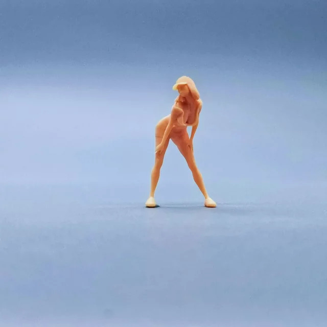 EHCMODEL Mädchen Miniaturen, Harz, 1/64 Figuren Maßstab, unbemalt - Bild 1