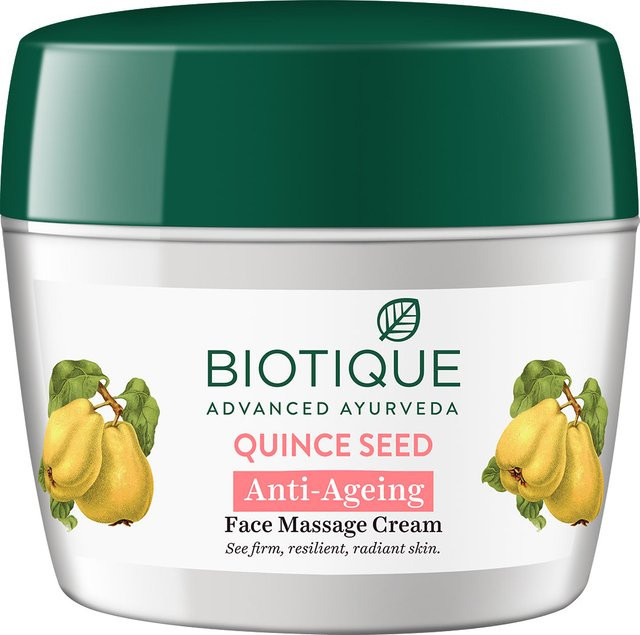 Biotique Quittensamen Anti-Aging Gesichts-Massagecreme, 175g, mit Vitamin E - Bild 1