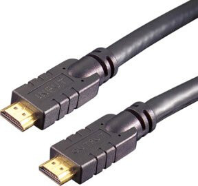 E+P Elektrik HDMI-Verbindungskabel mit Goldbeschichtung, Schwarz, Länge: 2 m - Bild 1