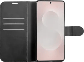Just in Case Wallet Book Case für Samsung Galaxy S25 Edge in Schwarz - Bild 1