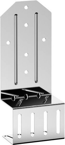 Spelsberg Montageplatte WKE BK 1 in Schwarz und Silber aus Edelstahl, L x B x H: 24,65 x 10,0 x 7,0 cm - Bild 1
