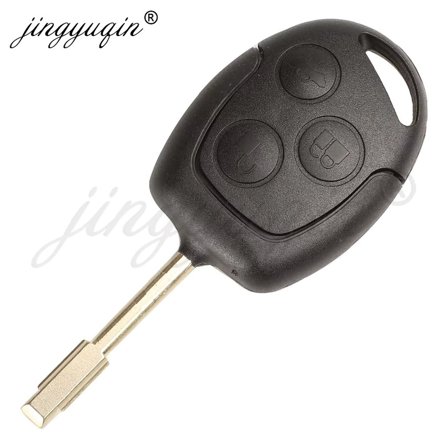 Jingyuqin 433MHz 4D60 4D63 Auto Fernbedienung Schlüssel für Ford Focus Mondeo Transit Fiesta B/C/S-Max Fusion Galaxy in Schwarz - Bild 4
