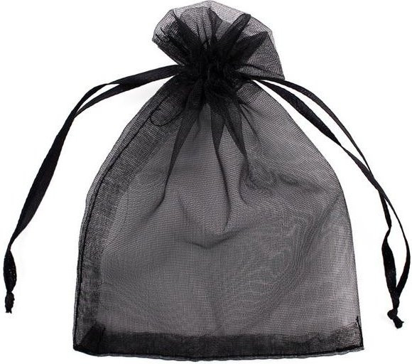 100 Stück Organzabeutel mit Kordelzug von T-fengxinzi in Schwarz zur Schmuckverpackung und für Geschenke - Bild 1