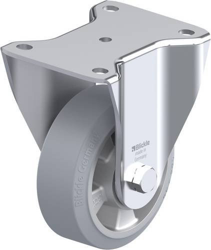 Blickle Bockrolle BH-ALEV 127K-SG in Grau aus Stahl mit 125 mm Rad-Durchmesser und 300 kg Tragfähigkeit - Bild 1