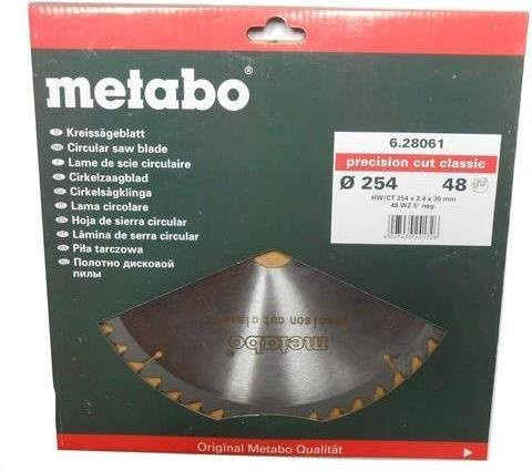 Metabo Precision Cut Wood Classic Kreissägeblatt mit 48 Zähnen, Durchmesser: 254 mm, Bohrung: 30 mm - Bild 2