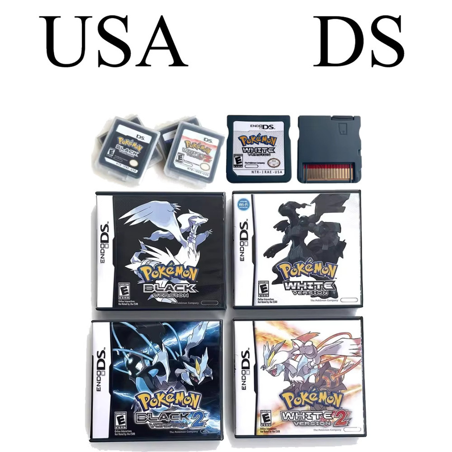 Bandai Pokemon Schwarz und Weiß R4-Karte für DS NDS 3DS Retro Videospiel-Handheld-Player in Schwarz und Weiß - Bild 2