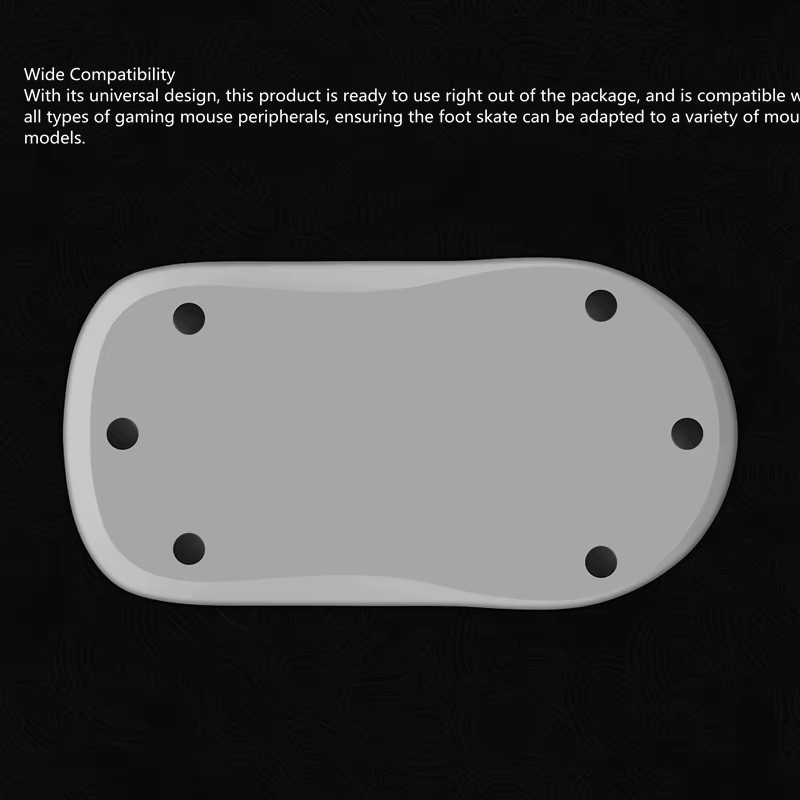 KYUU DESIGN Maus-Gleiter aus PTFE in Schwarz, 40 Stück Set, runde Gleitfüße mit 6mm Durchmesser und 0,85mm Dicke für geräuschlose und verschleißfeste Bewegung - Bild 2
