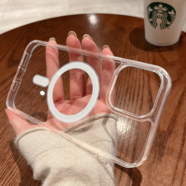 Transparente MagSafe kompatible Schutzhülle mit magnetischem kabellosem Laden für Samsung Galaxy A56 5G A17 A16 A55 A36 A54 A35 A26 A25 A15 A06 - Bild 1