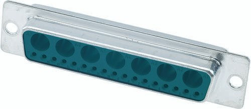 HARTING Steckverbinder 09 69 501 7247 09695017247 mit 24 Polen und Lötkelch in Silber - Bild 1