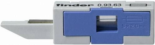 Finder 093.63 Sicherungsmodul in Grau passend für Relais-Serie 39, 39.30, 39.31, 39.80 und 39.81 Tray - Bild 1