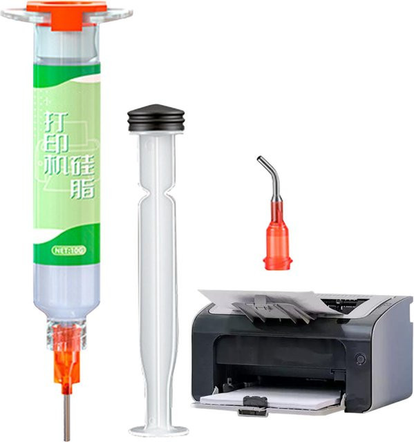 Langlebiges 3D-Drucker-Schmierfett und geräuscharmes Spritzenöl für Lager, Schienen und Graviermaschinen in Weiß - Bild 1