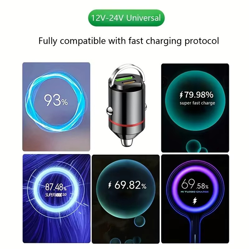 Mini-Auto-Ladegerät mit PD und USB-C für Schnellladung am Zigarettenanzünder - Bild 6