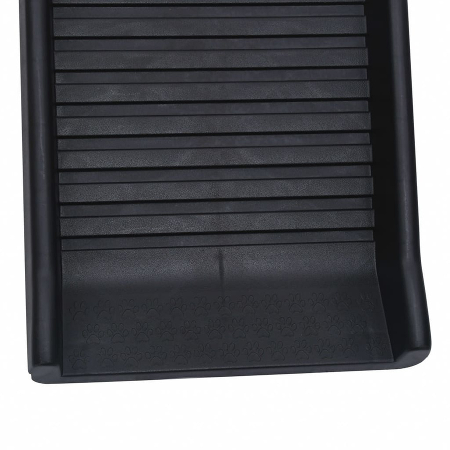 Vidaxl Faltbare Hunderapmpe in Schwarz, L x B x H: 155,5 x 40 x 15,5 cm - Bild 4