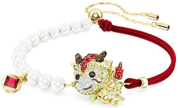 Swarovski Armband, Drachen Anhänger, Perlen, Mehrfarbig, Damen - Bild 1