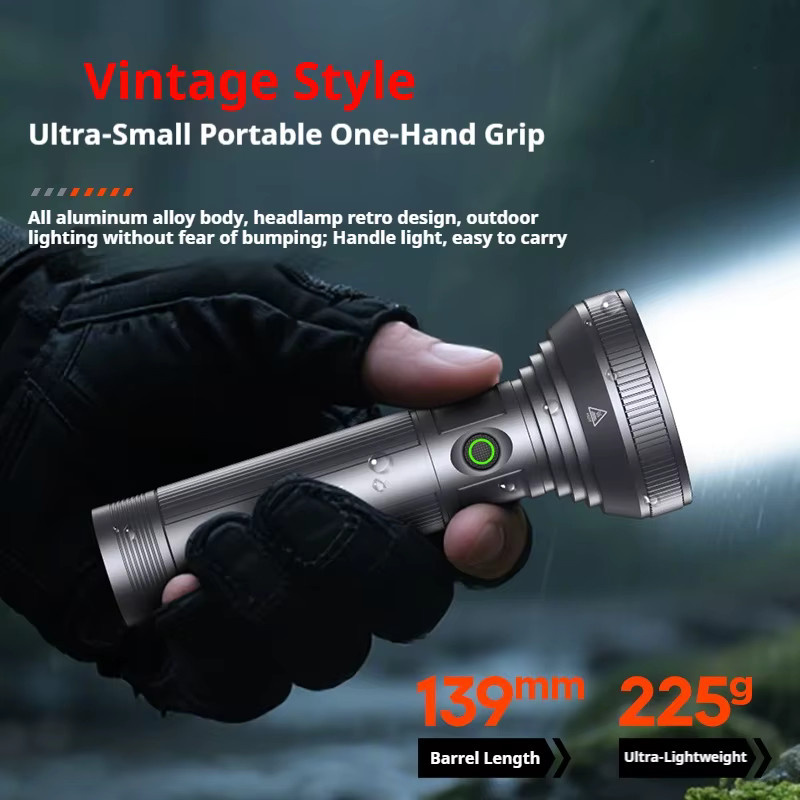 Philips SFL6252 Hochleistungs-LED-Taschenlampe in Schwarz mit 9 Lampenperlen, wiederaufladbare Camping-Taschenlampe aus Aluminium und Kunststoff - Bild 4