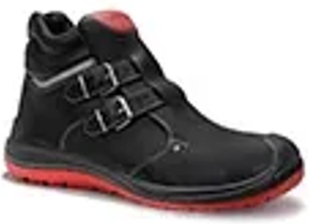 Elten Sicherheitsstiefel Anderson Craft Mid S3 aus Rindleder in Schwarz-Rot Gr. 43 - Bild 1