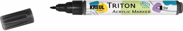 KREUL Triton Acrylmarker fine 1-2mm Schwarz - Bild 1