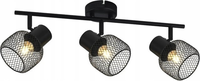 NETTLIFE Deckenleuchte aus Metall in Schwarz, verstellbar, E27, Durchmesser: 50 cm - Bild 1