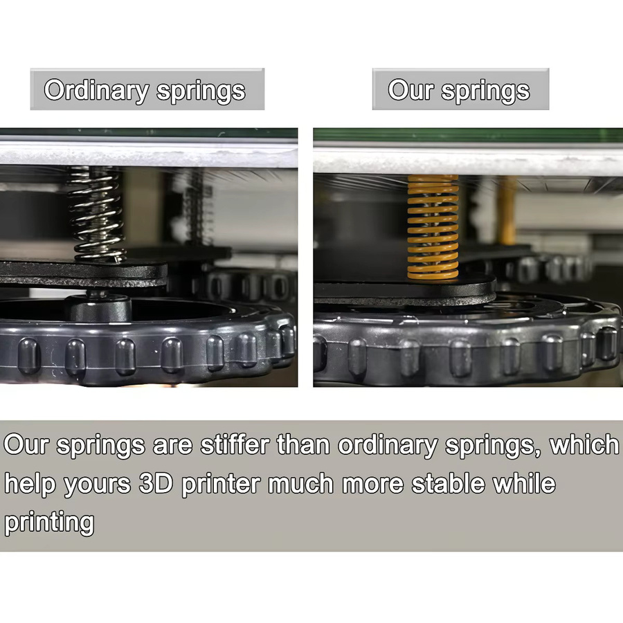 Creality 4-teiliges Set aus Silikon-Bettnivelliersäulen und Heizbettfeder für Ender-3, Ender-3 Pro, Ender-3 V2, 3S sowie CR-10 und CR-10S - Bild 3
