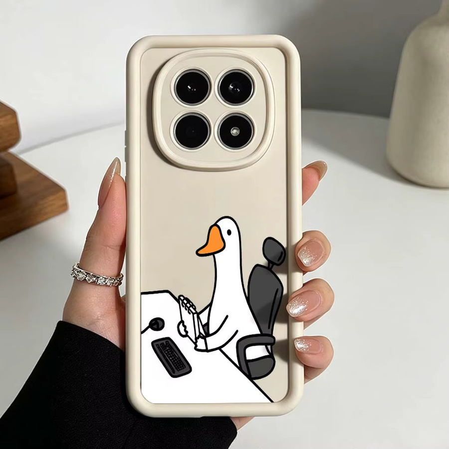 Handyhülle mit Cartoon Working Duck Design für Xiaomi Redmi Note 14 13 12 11 10 Pro Plus 5G/4G - Bild 3