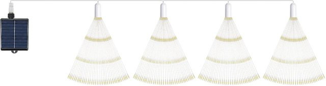 Salcar LED Solarleuchte Feuerwerk Außen 4er Set mit 800 LEDs in Warmweiß und Fernbedienung - Bild 1