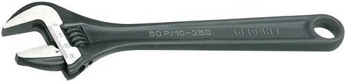 Gedore Rollgabelschlüssel 60 P 8 mit Einstellskala, Spannweite max. 25 mm, grau - Bild 1