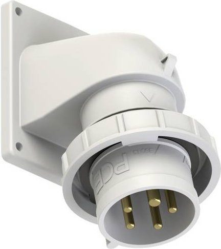PC Electric CEE Anbaustecker 32A 5polig IP67 in Weiß - Bild 1
