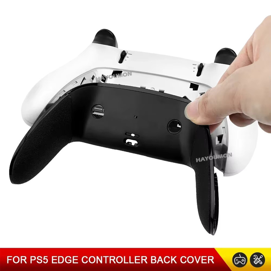 Ispoofer DSE Controller Rückabdeckung für PS5 und PS5 Edge Controller in Schwarz und Weiß als Anti-Schweiß und Anti-Rutsch Reparaturzubehör - Bild 2