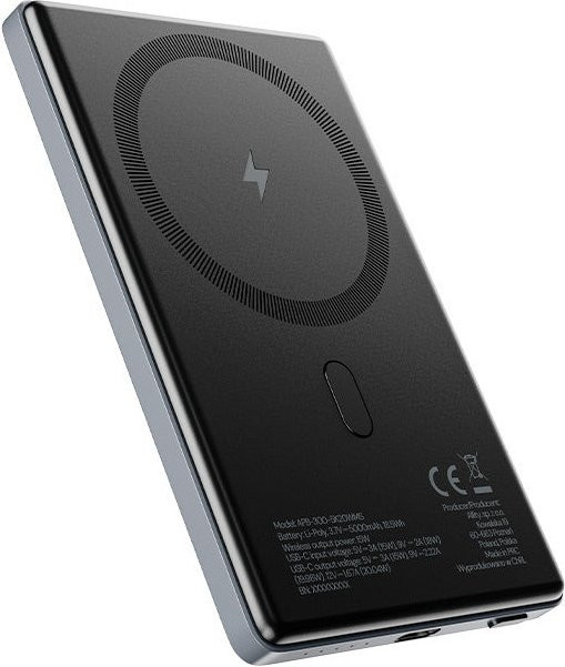 Allity Externer Wireless Akku APB-300, 5000mAh, 20W, PD + FQI, Grau - Bild 1