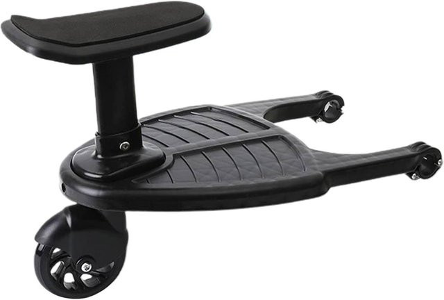 Aimo Kinderwagen-Sitzaufsatz mit Sattel in Grau und Schwarz aus Kunststoff - Bild 1