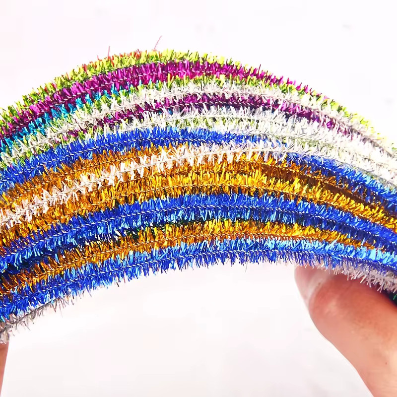 100 Stück Glitzer-Twist-Sticks in Multicolour, 30 cm lange Bastelstäbchen zum Basteln und Heimwerken - Bild 2