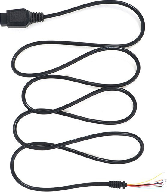 KOQZM Verlängerungskabel für Sega Genesis 2 und Mega Drive 2 Controller, 9 Pin, Schwarz, Länge: 1,5 m - Bild 1