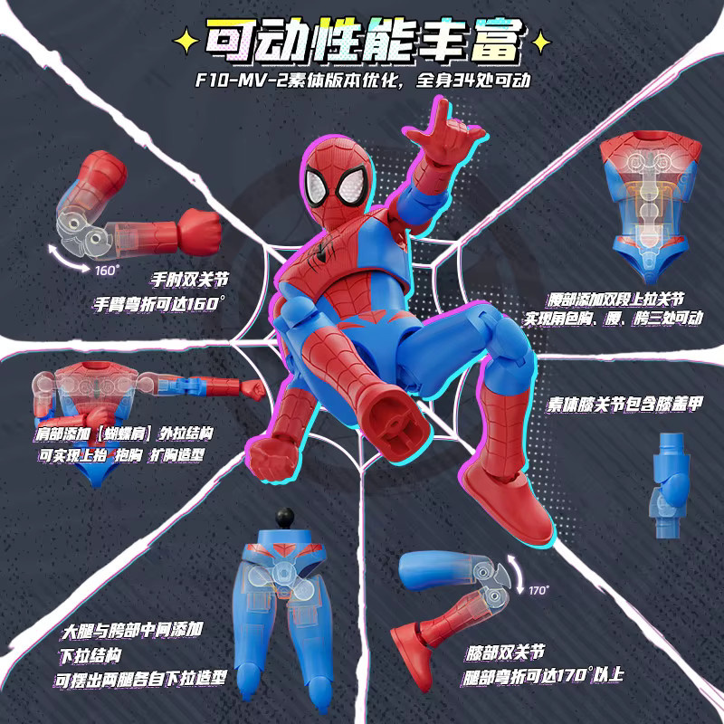 Blokees Marvel Superhelden Spider-Man Actionfiguren, Einzelfigur - Bild 2