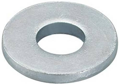 Fischer Unterlegscheibe aus Edelstahl A4, rostfrei, silber, 100 Stück, Innendurchmesser: 12,5 mm, Außendurchmesser: 24 mm - Bild 1
