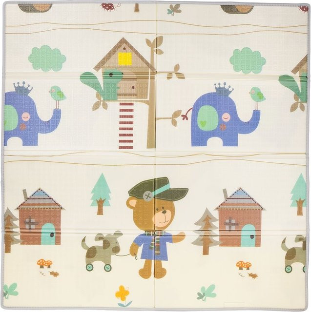 Chipolino Baby Spielmatte beige, faltbar, weich und abwaschbar, B: 174 cm, T: 194 cm - Bild 1