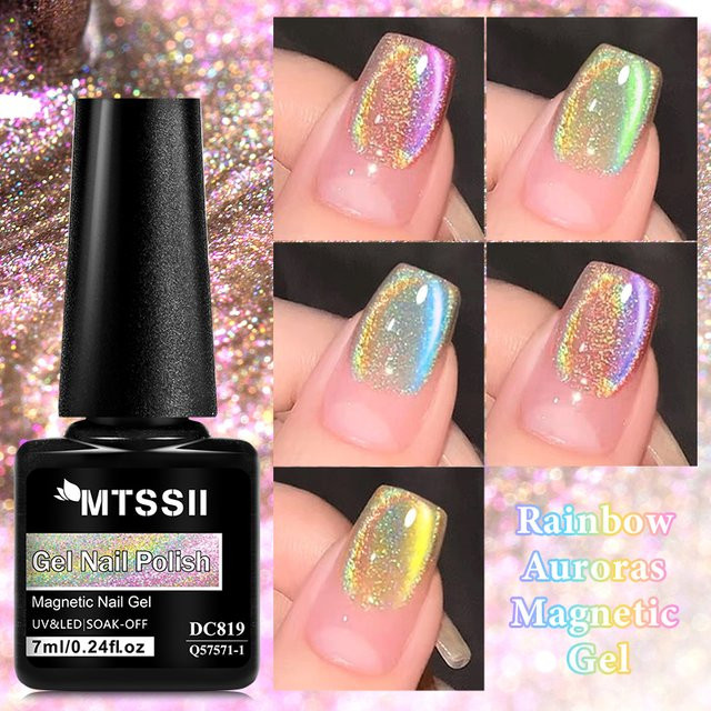 Mtssii Regenbogen Aurora Magnetischer Nagellack, 7 ml, Schimmernd - Bild 1