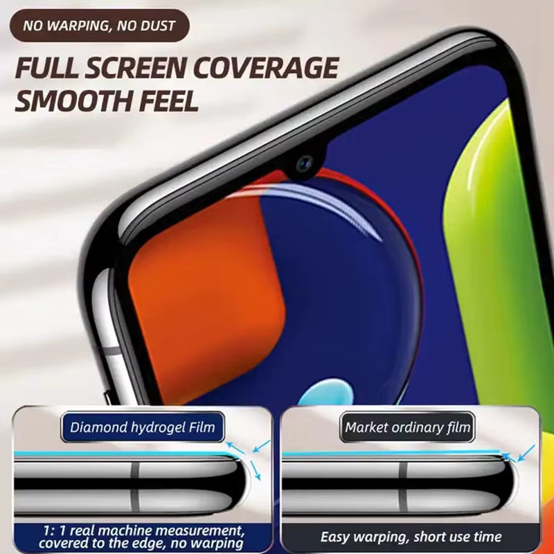 3er-Pack Hydrogel-Displayschutzfolie für Samsung Galaxy S23 S22 S21 S20 Plus Ultra Note 20 A53 A52S A51 A50 A30 A21S in Transparent - Bild 4