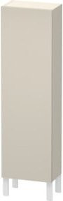 Duravit L-Cube Halbhochschrank in Taupe Supermatt mit Glastür, B/T/H: 40 x 24,3 x 132 cm - Bild 1