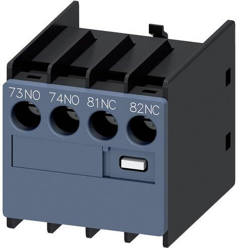 Siemens Indus.Sector Hilfsschalterblock 1S+1Ö, Baugröße S00, Schwarz/Grau, 3RH2911-1LA11 - Bild 1
