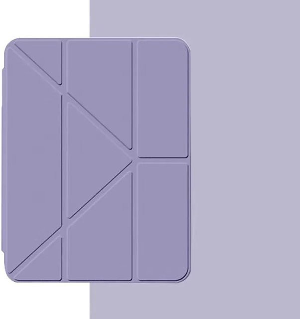 Y-Falz Leder Klapphülle für iPad und iPad Air in Violett - Bild 1