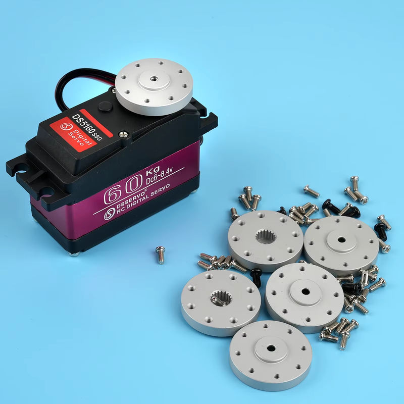 Stemedu Runde Metall-Servohalterung, 18T, mit 4 Sätzen M2,5 x 6 Muttern - Bild 3