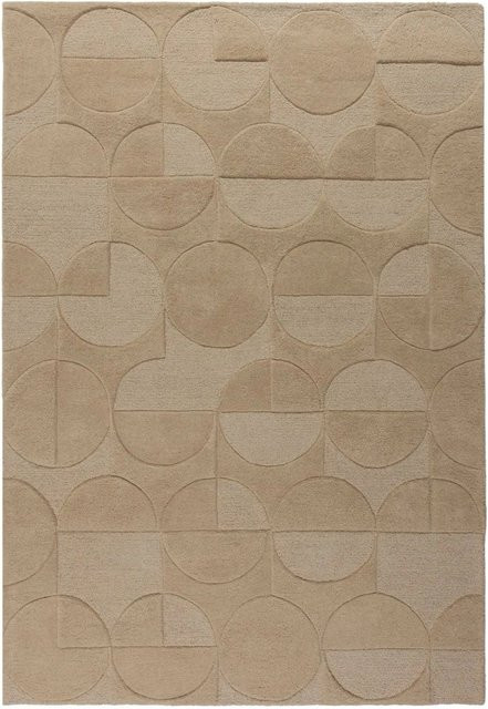 Flair Rugs Wollteppich Gigi in Beige, Handgetuftcht, Modernes Abstract Design, Breite: 200 cm, Tiefe: 290 cm - Bild 1