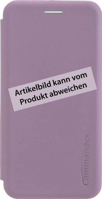 Book Case CURVE Handyhülle für Apple iPhone 7 und iPhone 8 in Pink mit Soft-Touch-Oberfläche - Bild 1