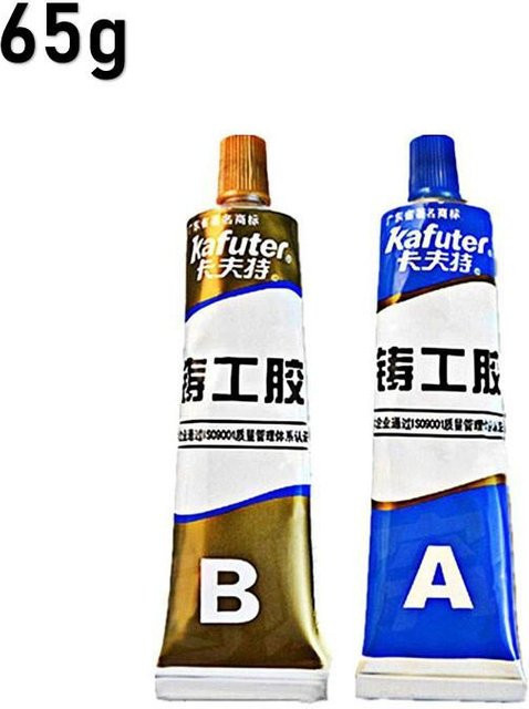 Garden World Metall Reparatur Kleber A+B Epoxy Superkleber für Eisen und Stahl, hitzebeständig, 100g - Bild 1