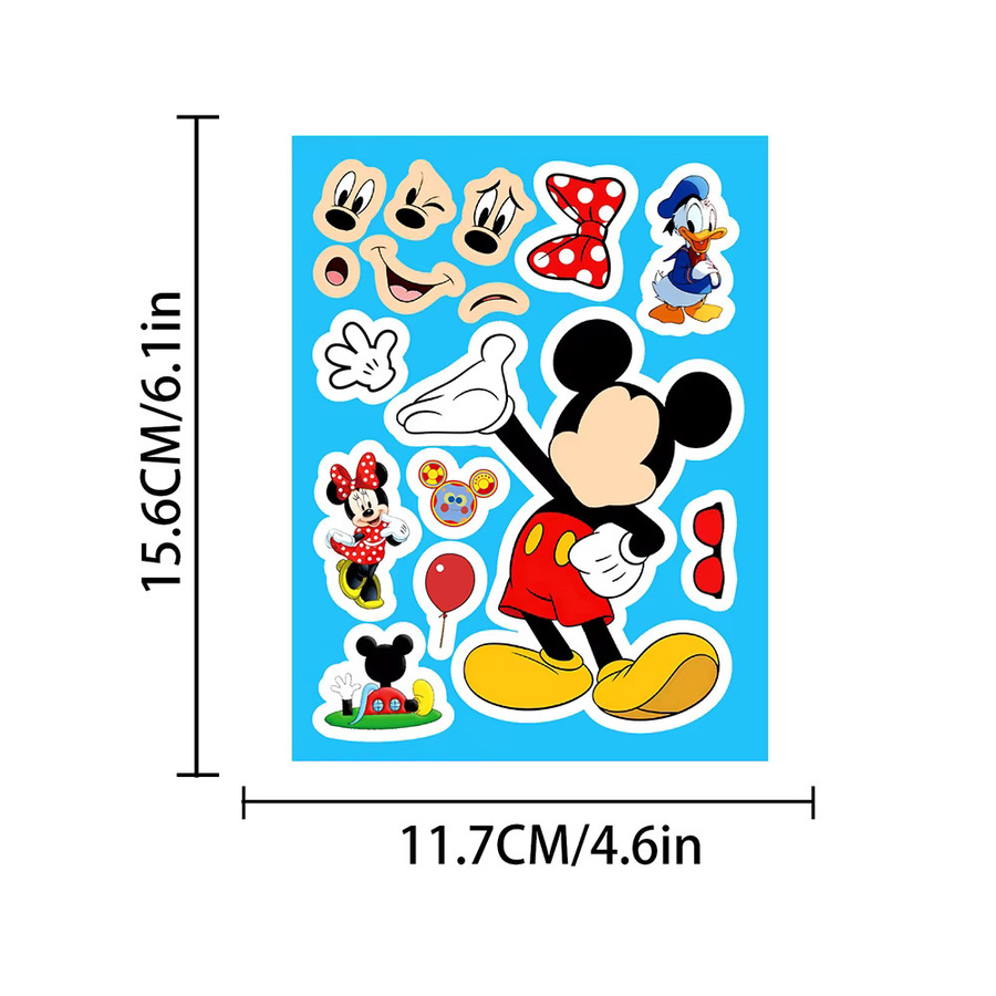Disney Mickey Mouse Stitch Puzzle Aufkleber, Set / Bundle - Bild 2