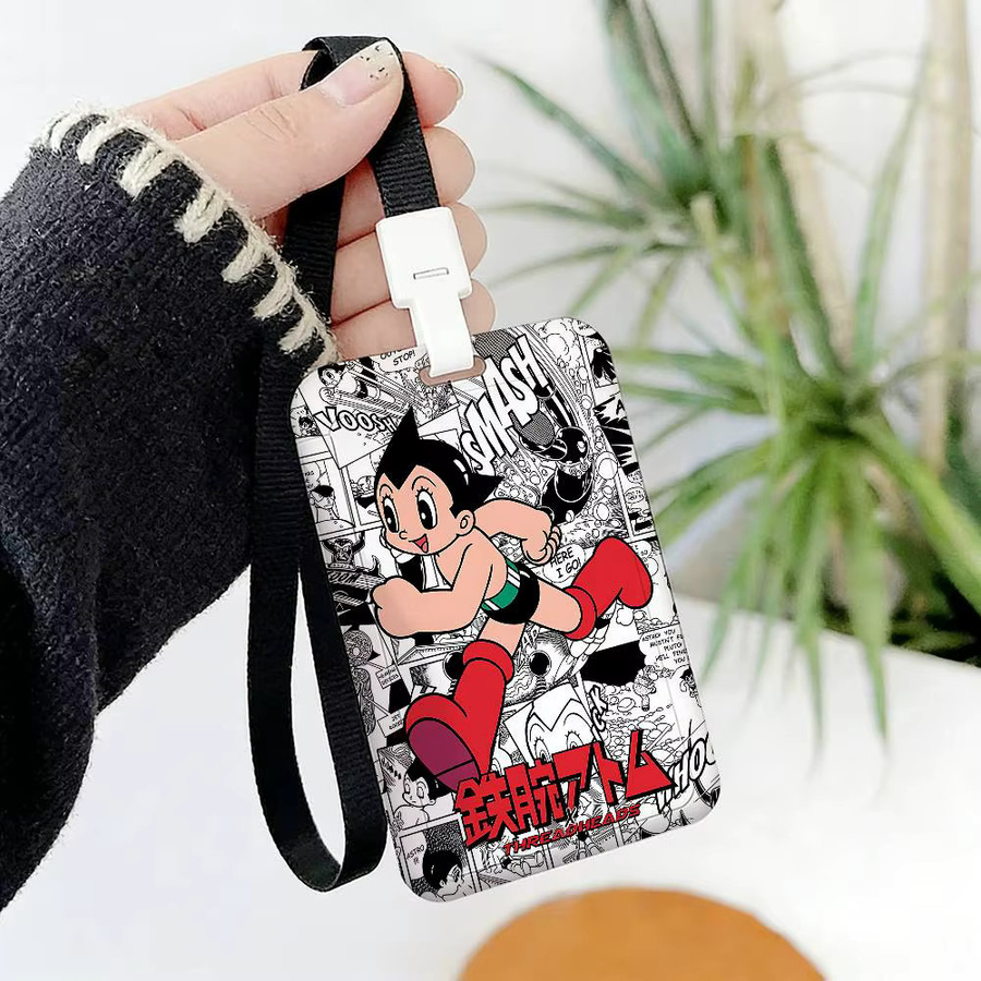 A-Astro Boy Arbeits-Ausweishalter mit langem Schlüsselband und Namensschild-Hülle in Multicolour - Bild 4
