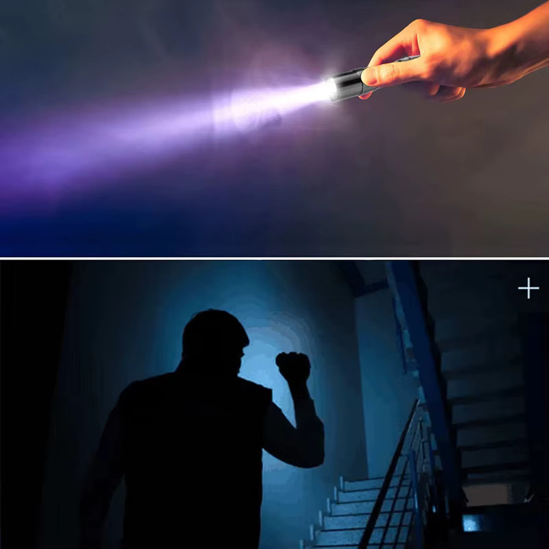 Mini LED Taschenlampe aus Aluminiumlegierung in Schwarz mit 3W Leistung - Bild 4