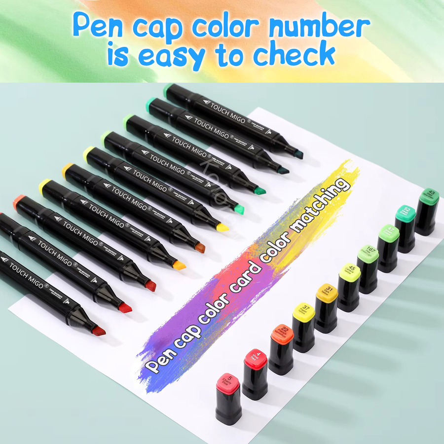 Kolorowys Alkoholmarker mit Doppelspitzen in Multicolor für Illustrationen und Skizzen - Bild 5